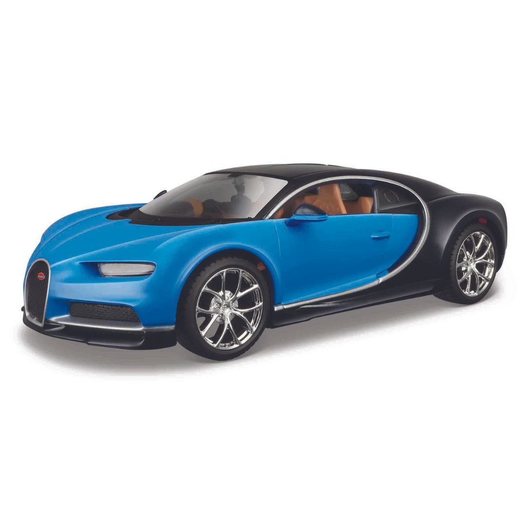 10-39514 Bburago -Maisto  Model Kit - Bugatti Chiron, blu - Scala 1:24