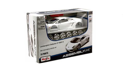 39291 Bburago - Assembly Line - Lamborghini Gallardo LP560-4, bianca