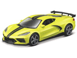 18-30447 Bburago Street Fire  2020 Chevrolet Corvette Stingray Coupe gialla 1:43