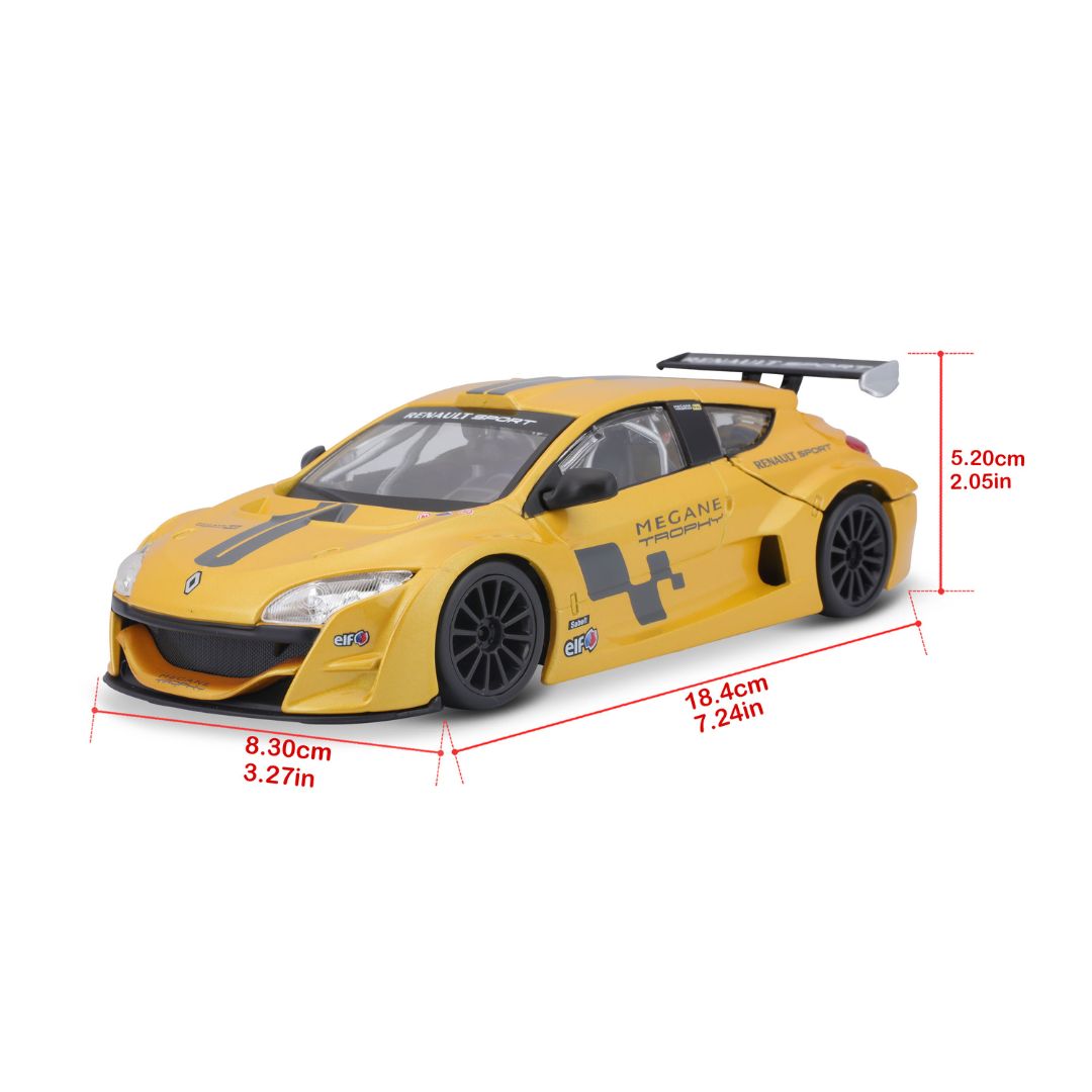 18-22115   Bburago -  Renault Megane Trophy 1:24  giallo