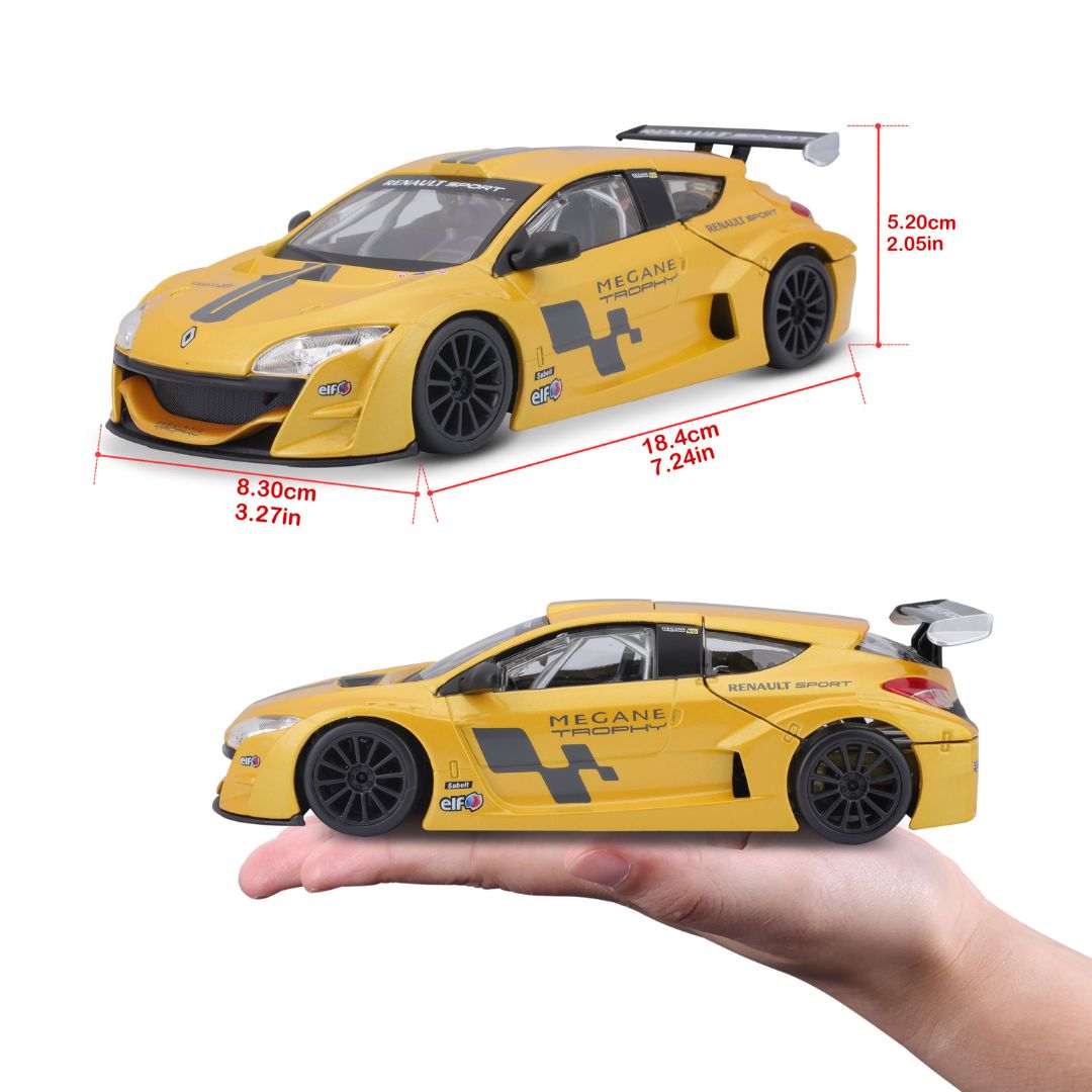 18-22115   Bburago -  Renault Megane Trophy 1:24  giallo