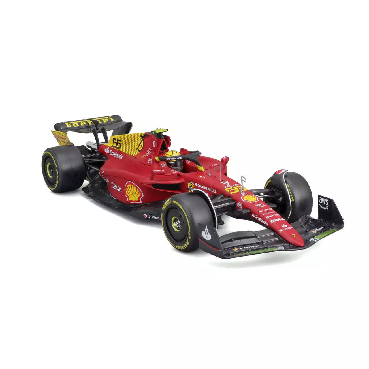 18-26806 Bburago - Ferrari F1-75 (2022) - #55 Sainz  - Scala 1:24