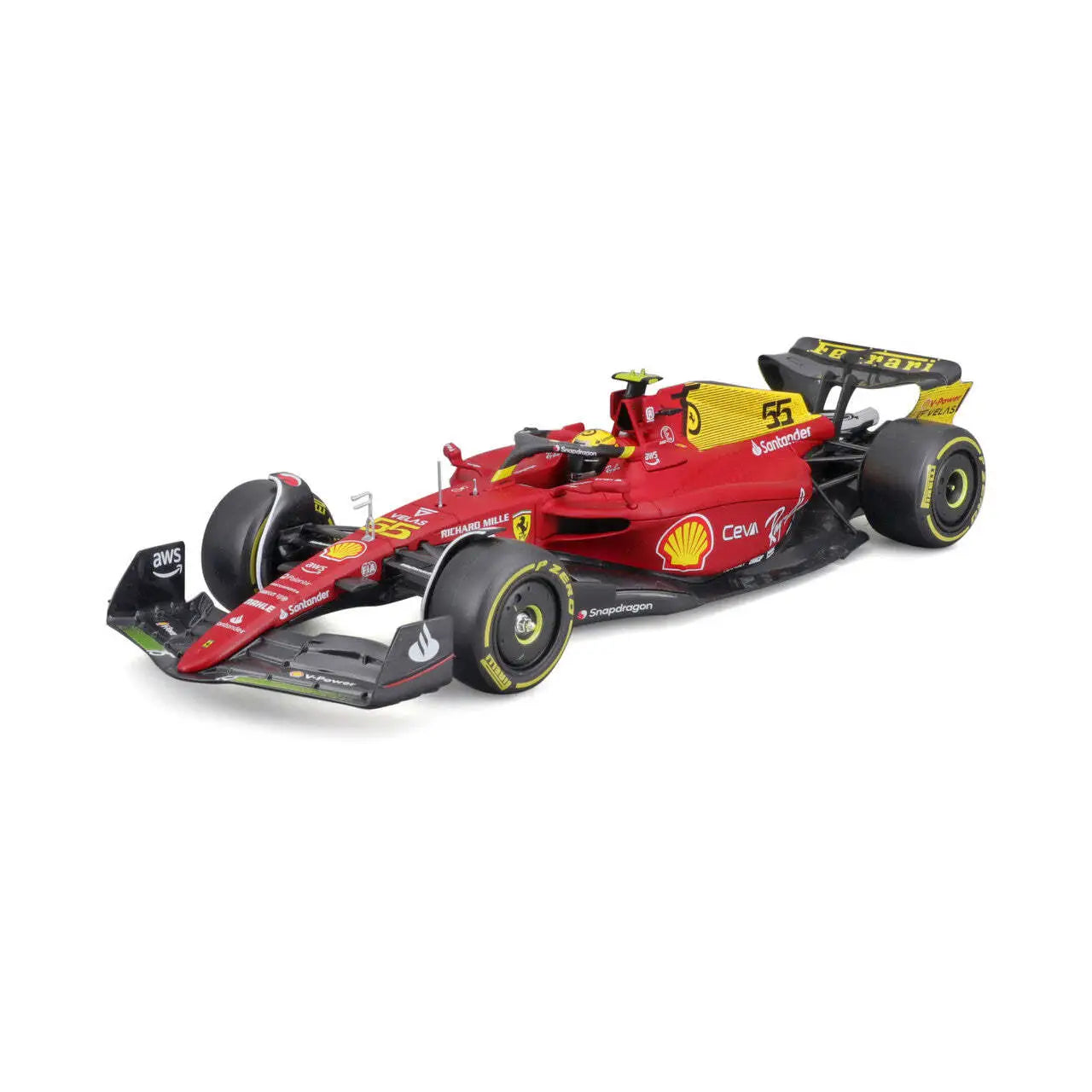 18-26806 Bburago - Ferrari F1-75 (2022) - #55 Sainz  - Scala 1:24