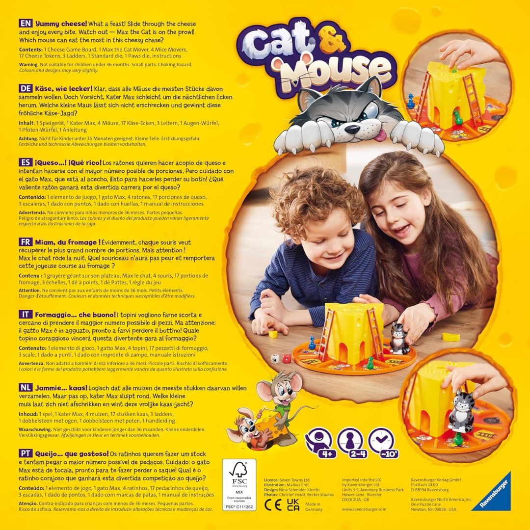 24558 Ravensburger - Cat&Mouse - Gioco da tavolo