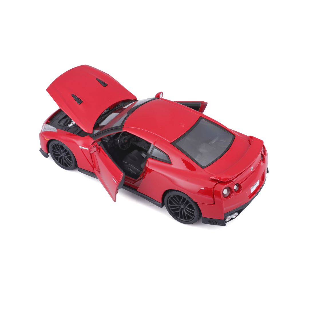 18-21082 Bburago - Nissan GT-R (2017), rossa - Scala 1:24