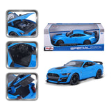 31452 WT Bburago Maisto - Mustang Shelby GT500 (2020), blu - 1:18