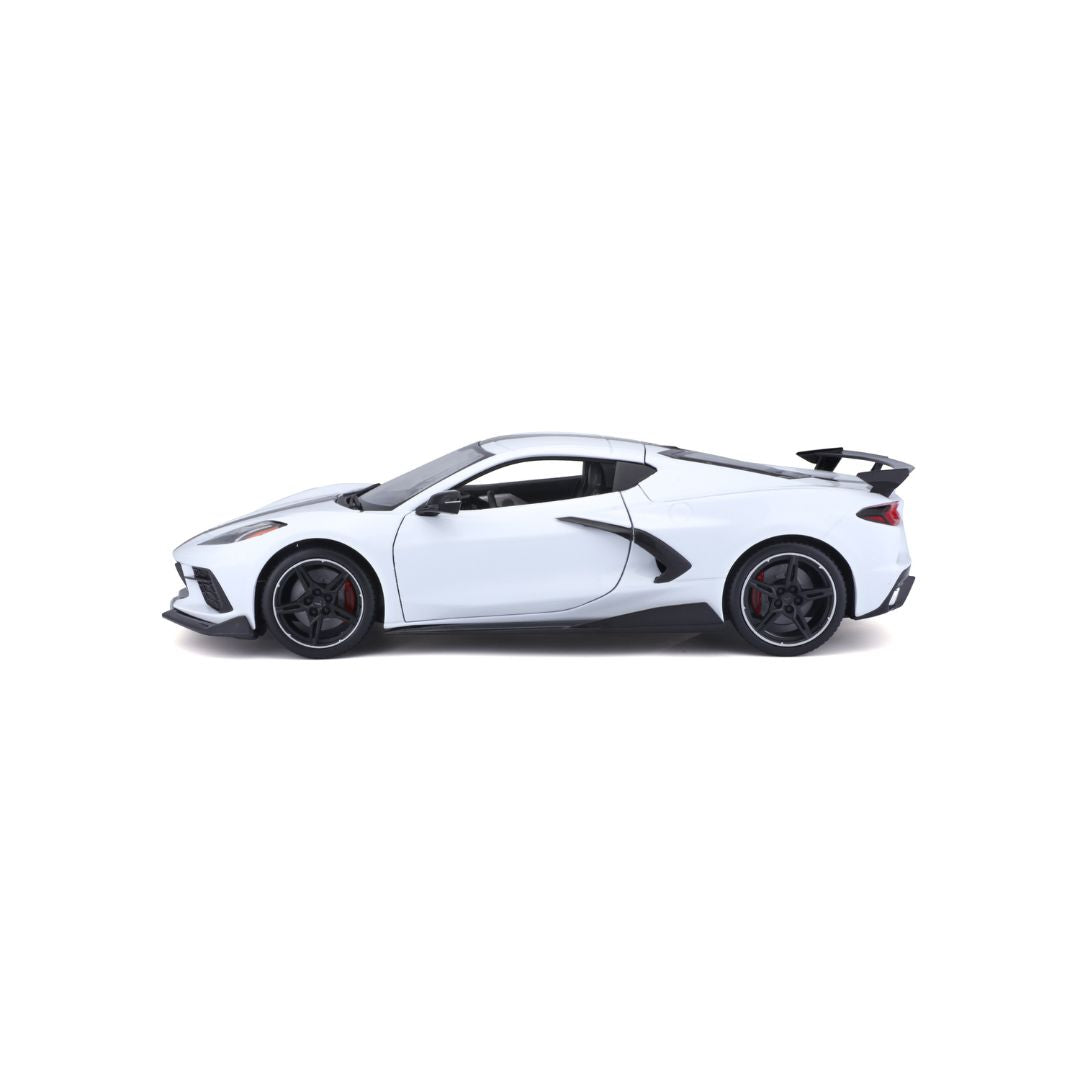 31455 WT Bburago Maisto - Chevrolet Corvette Stingray Coupé, bianca - 1:18