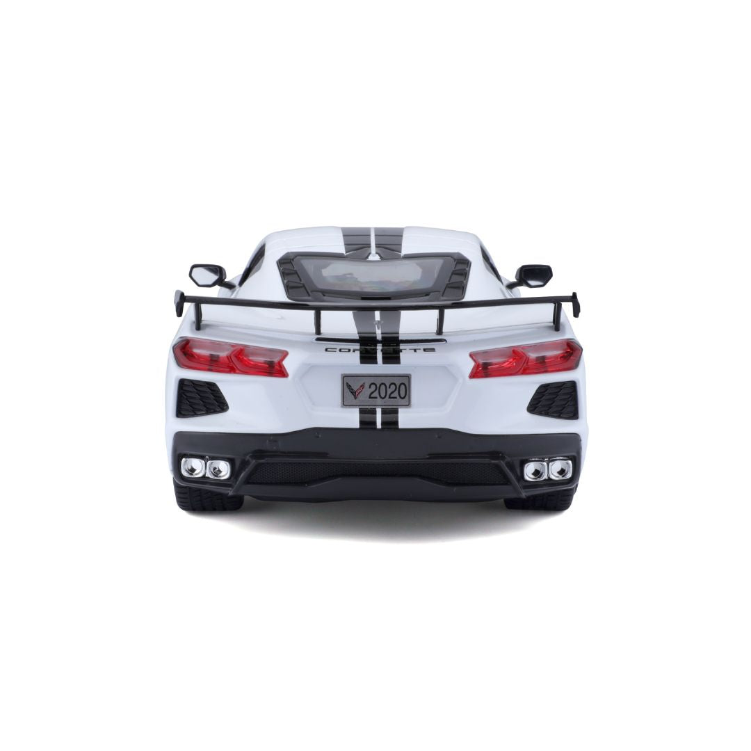 31455 WT Bburago Maisto - Chevrolet Corvette Stingray Coupé, bianca - 1:18