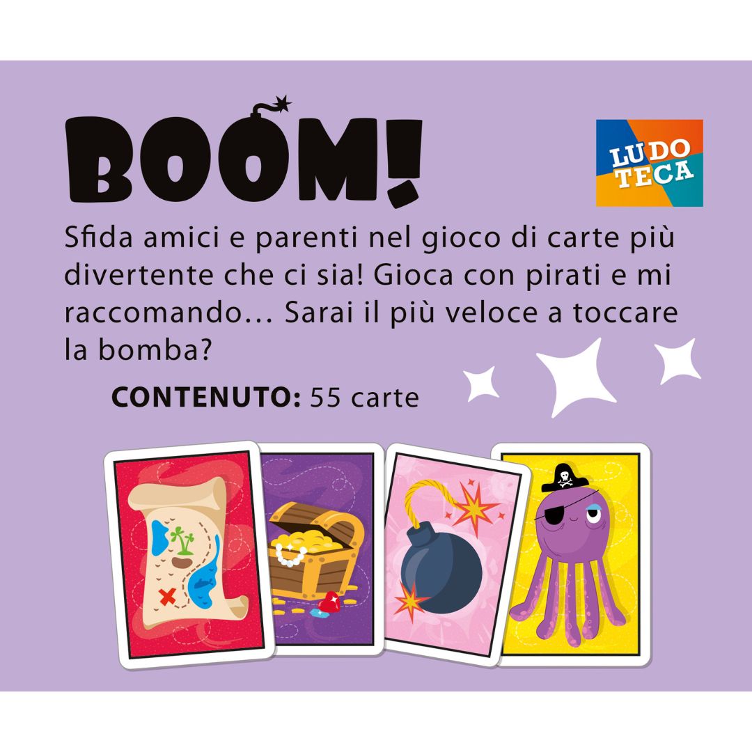 100583 Lisciani - Ludoteca - Boom! - Il gioco di carte