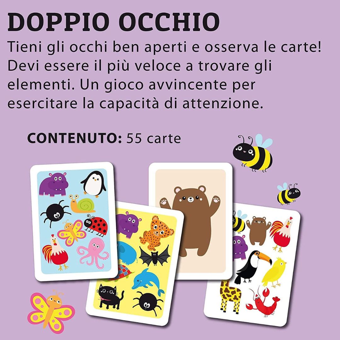 85750 Lisciani - Ludoteca - Doppio occhio - Il gioco di carte