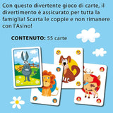 85743 Lisciani - Ludoteca - Asino - Il gioco di carte