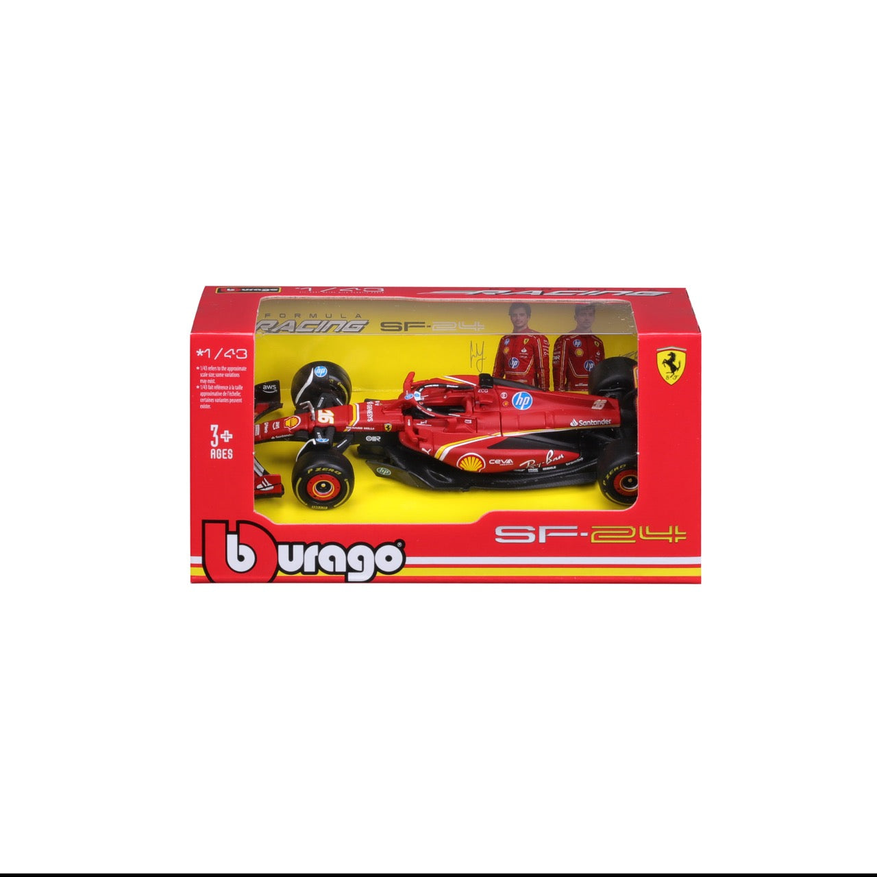 *18-36844L Bburago Formula Racing - Ferrari SF-24 #16 (Leclerc) - 1:43