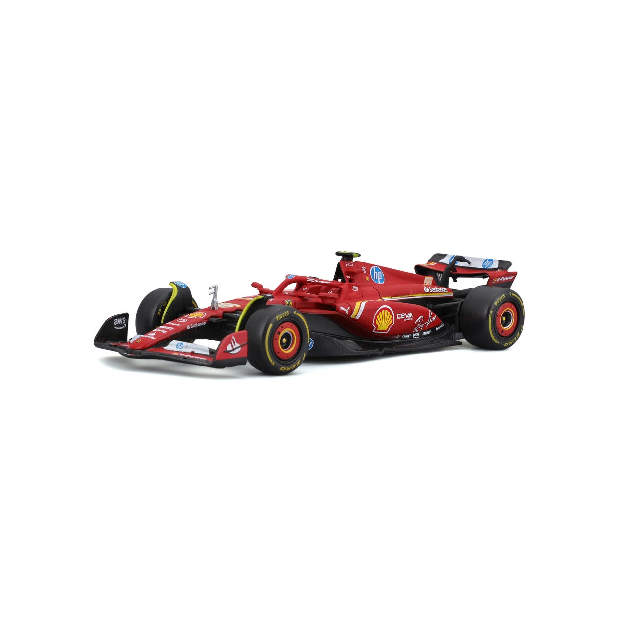 *18-36844S Bburago Formula Racing - Ferrari SF-24 #55 (Sainz) - 1:43