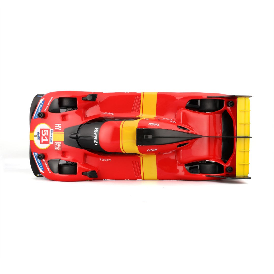 82861 Bburago Maisto Tech Ferrari 499P LMH (2023)Le Mans Champion 1:16