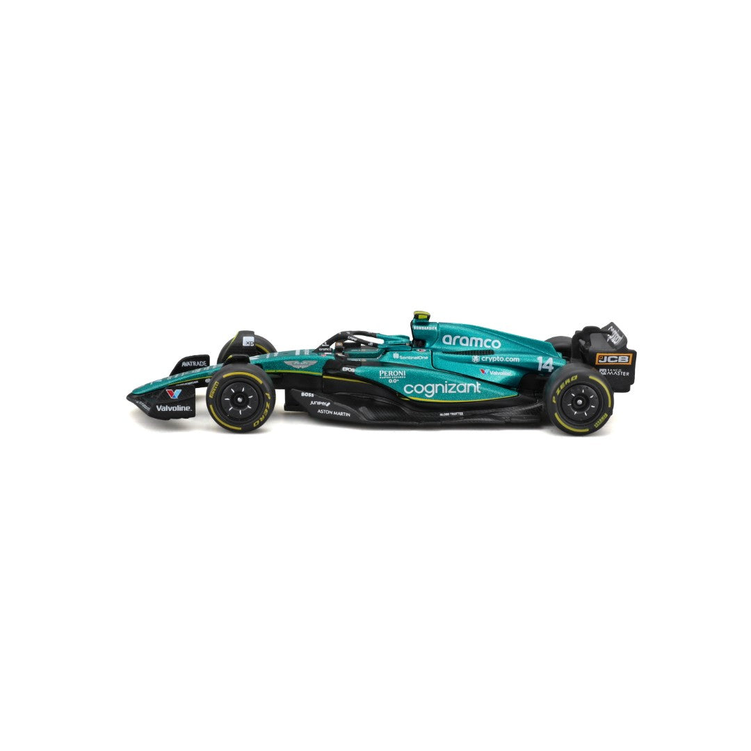 *18-38190A Bburago Race - Aston Martin AMR23 #14 (Alonso) - Scala 1:43