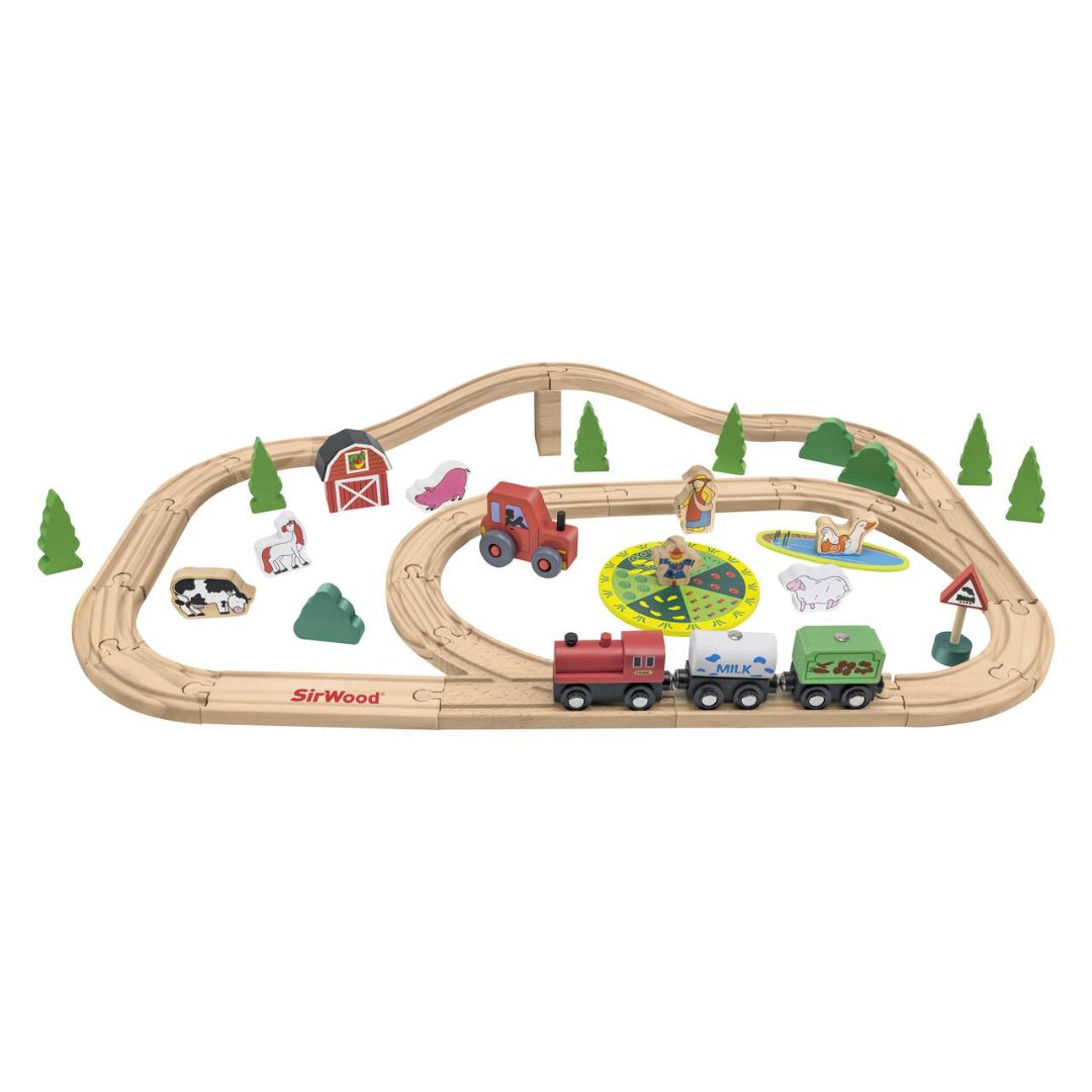 Giocattolo Pista Legno Trenino Pista Trenino Legno Gioco Del Treno