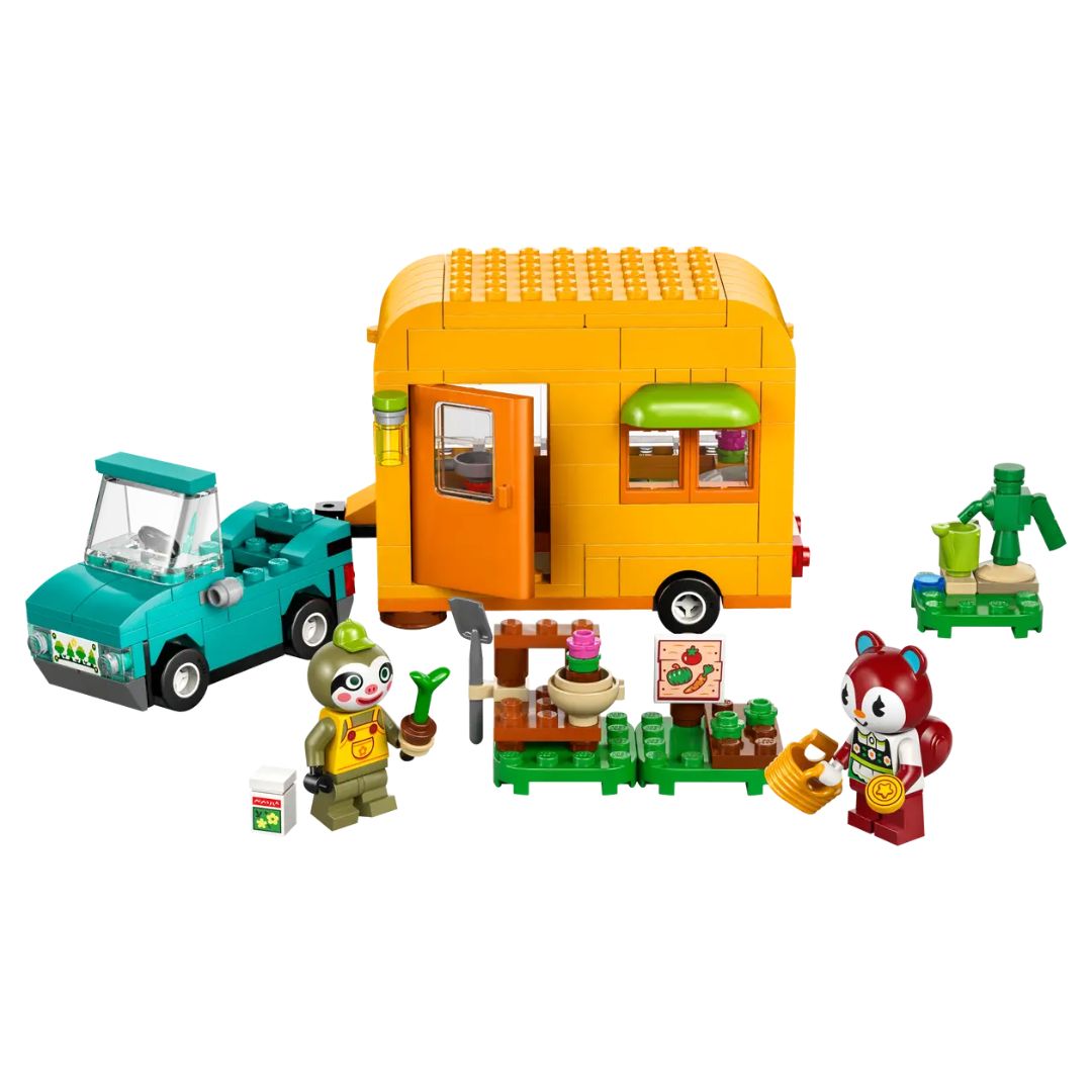 77054 LEGO Animal Crossing - Roulotte e negozio di giardinaggio di Florindo