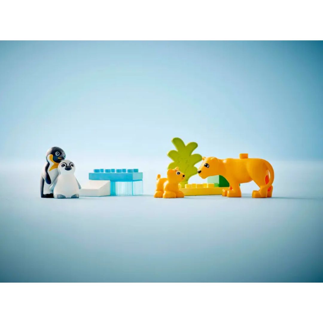 10442 LEGO Duplo Town - Famiglie di animali: pinguini e leoni