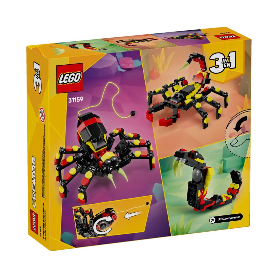 31159 LEGO Creator 3in1 - Animali selvatici: ragno trasformista