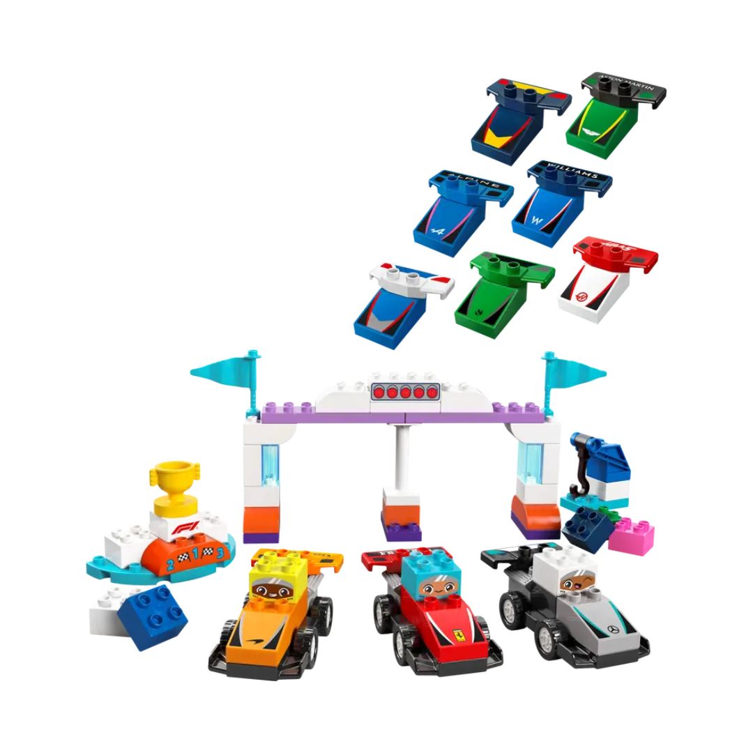 10445 LEGO Duplo Town - Auto da corsa e piloti Team F1