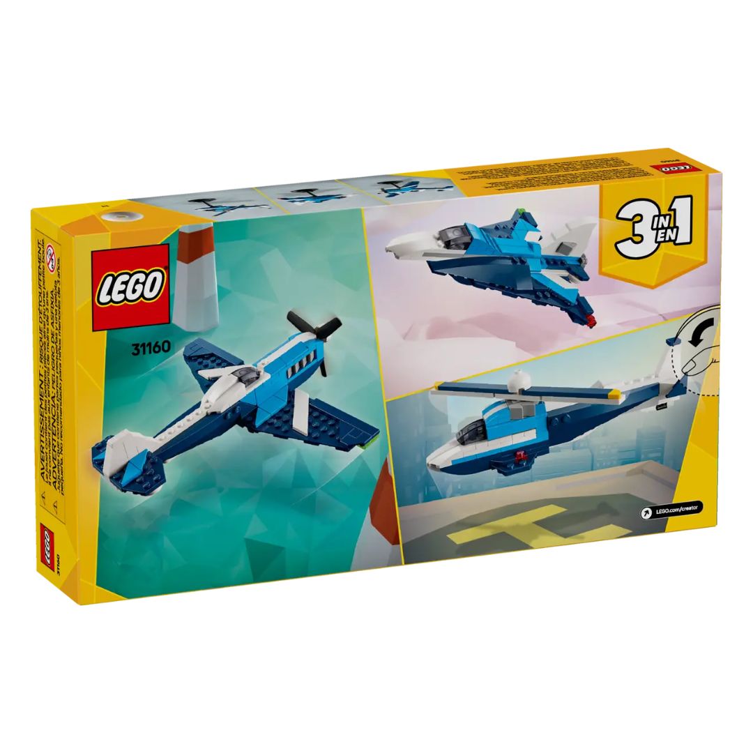 31160 LEGO Creator 3in1 - Velivolo: aereo da competizione