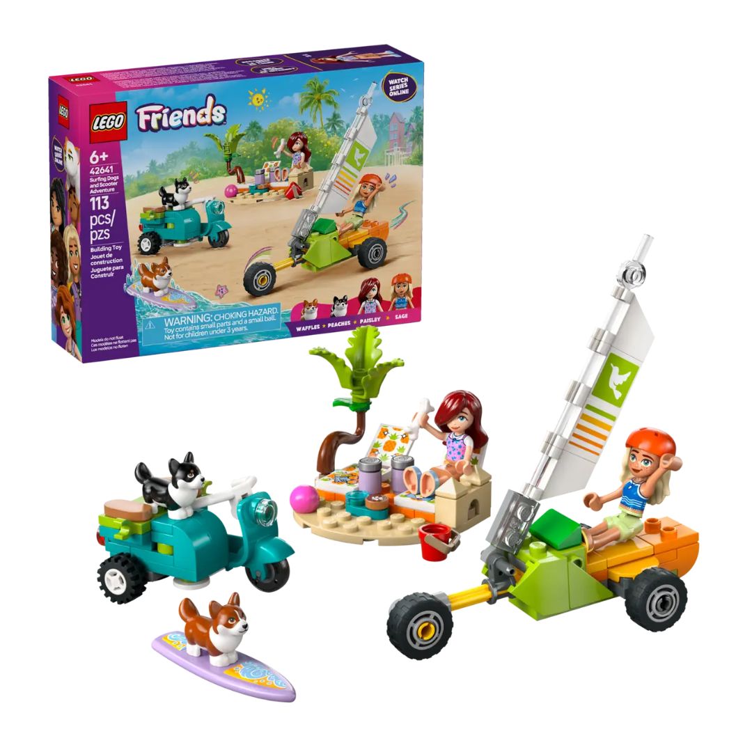 42641 LEGO Friends - Avventure canine su windskate e sidecar