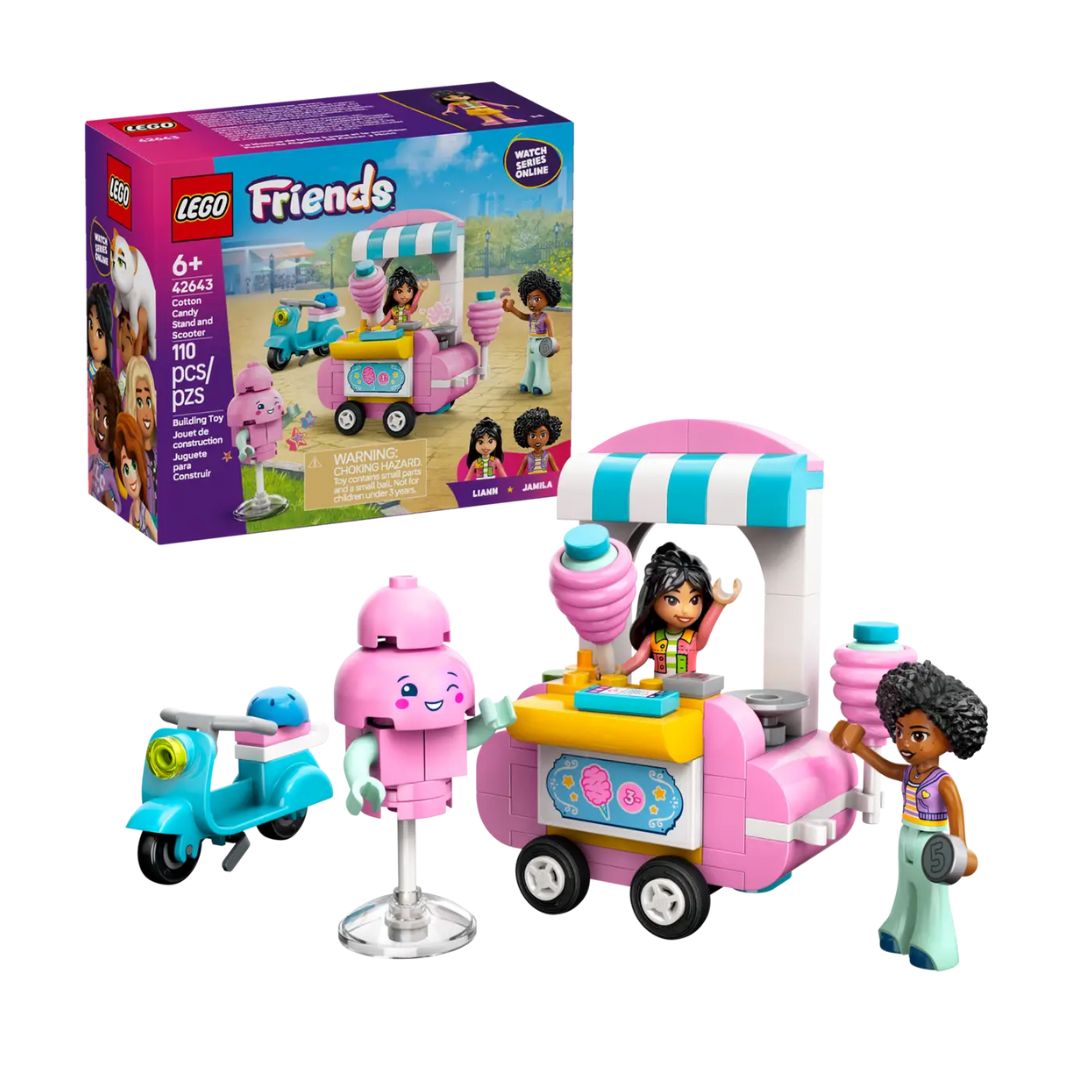 42643 LEGO Friends - Bancarella di zucchero filato e scooter