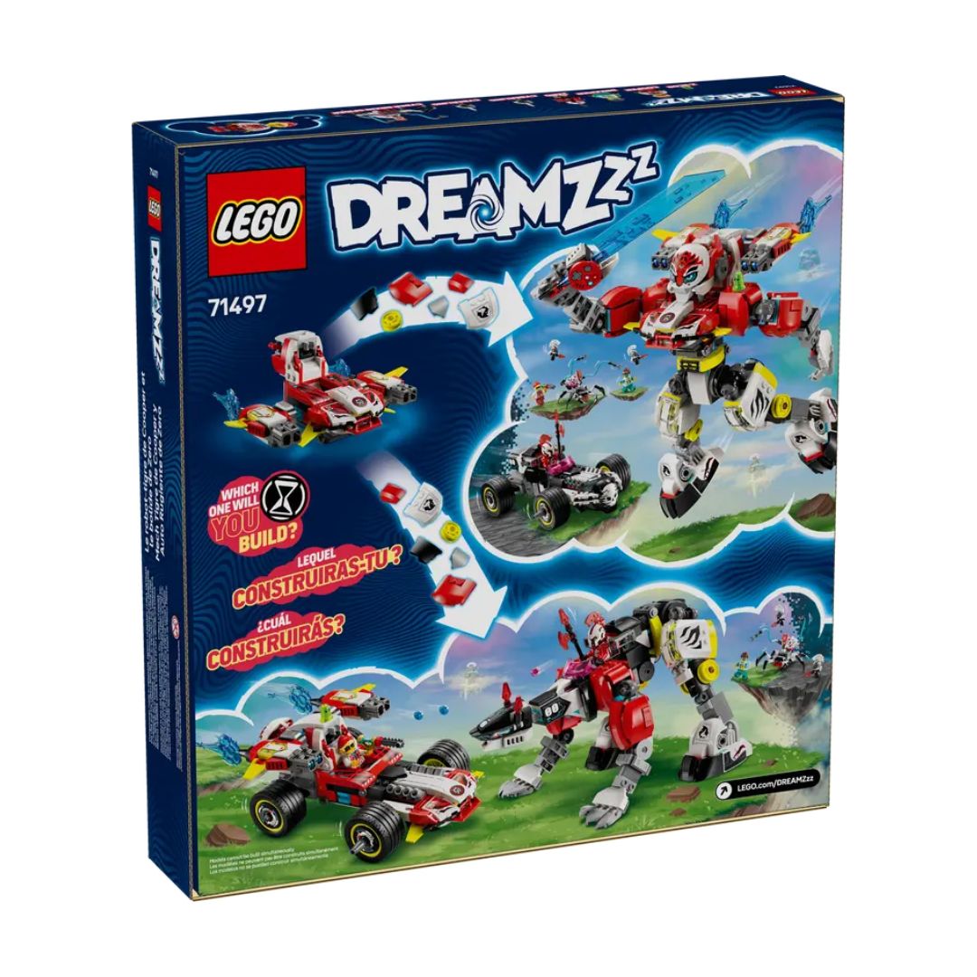 71497 LEGO DREAMZzz - Mech tigre di Cooper e Bolide di Zero