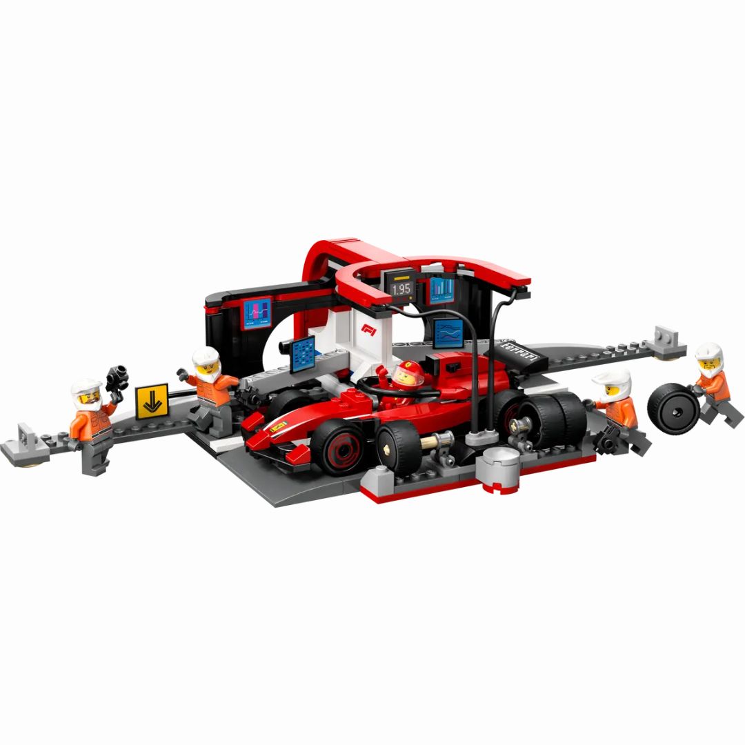 60443 LEGO City Formula 1 -  Pitstop e meccanici con monoposto Ferrari F1