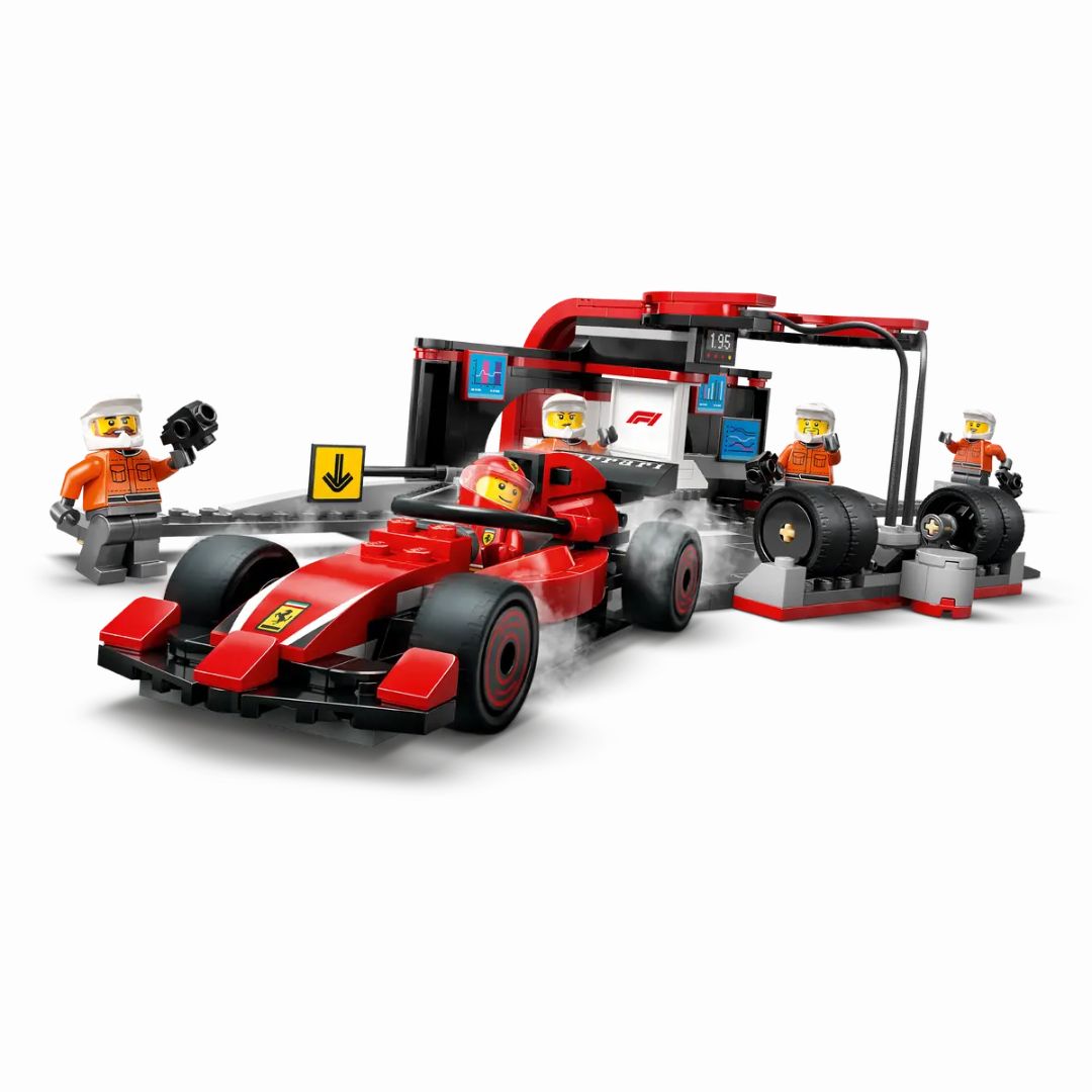 60443 LEGO City Formula 1 -  Pitstop e meccanici con monoposto Ferrari F1