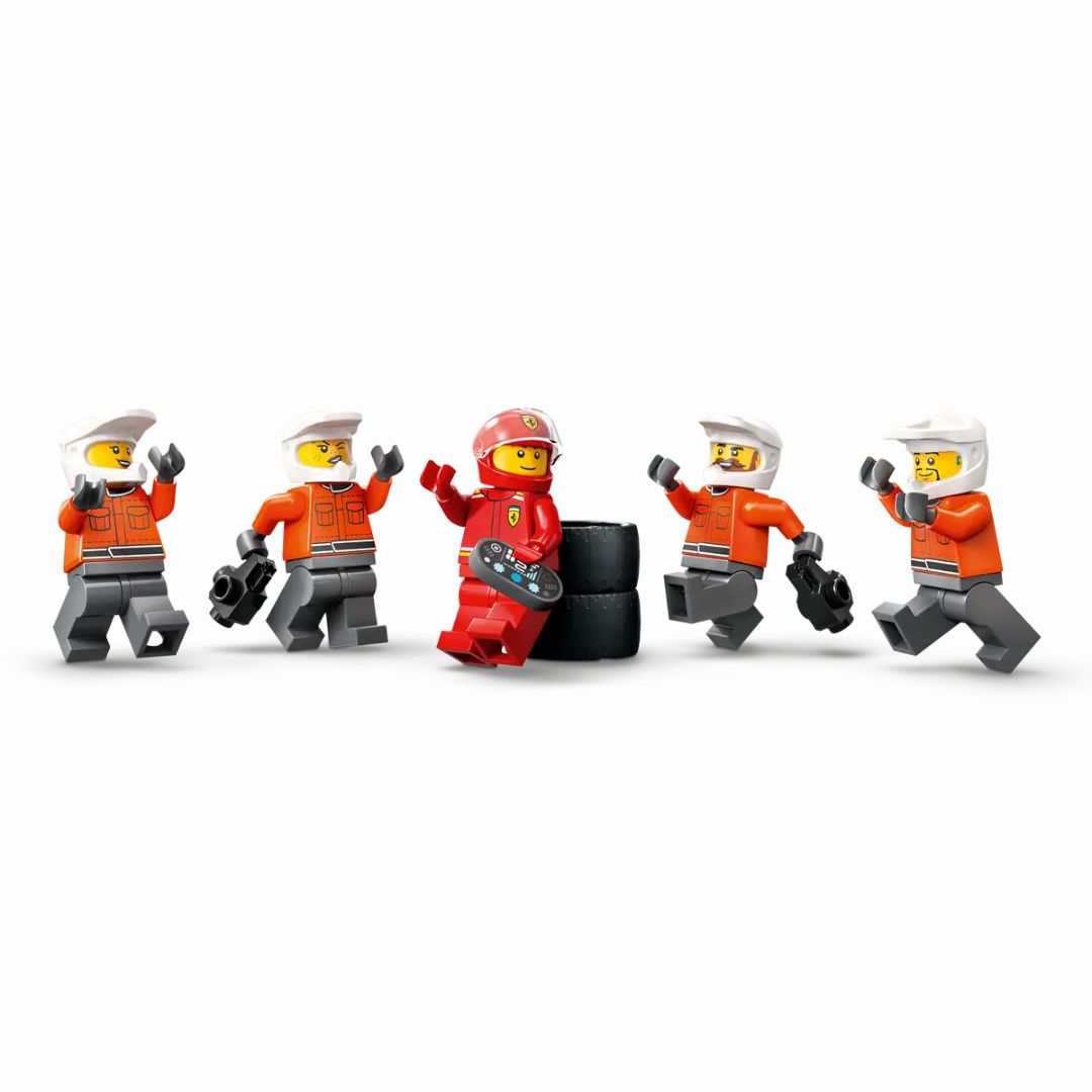 60443 LEGO City Formula 1 -  Pitstop e meccanici con monoposto Ferrari F1