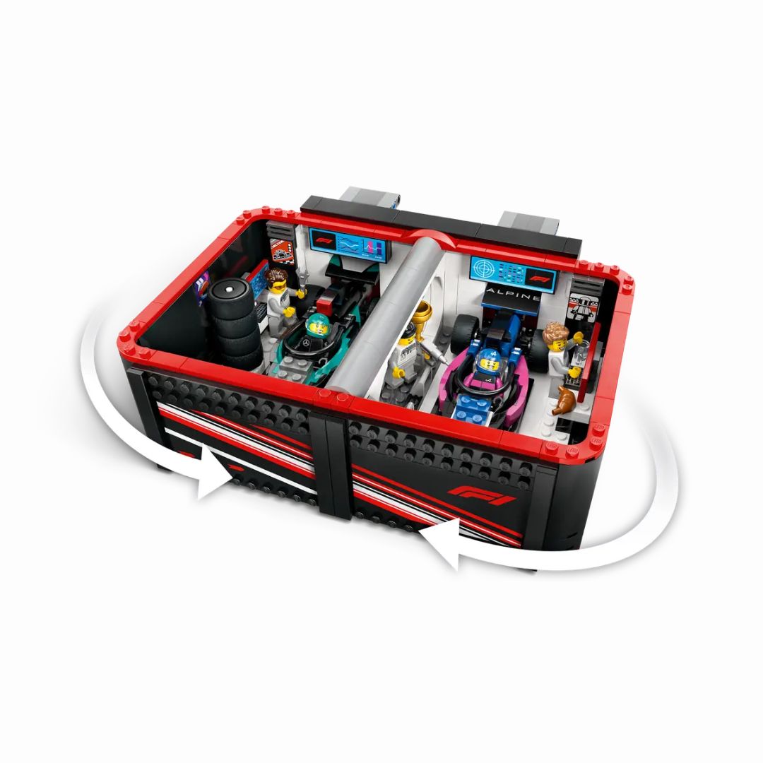 60444 LEGO City Formula 1 - Garage con monoposto Mercedes-AMG e Alpine F1