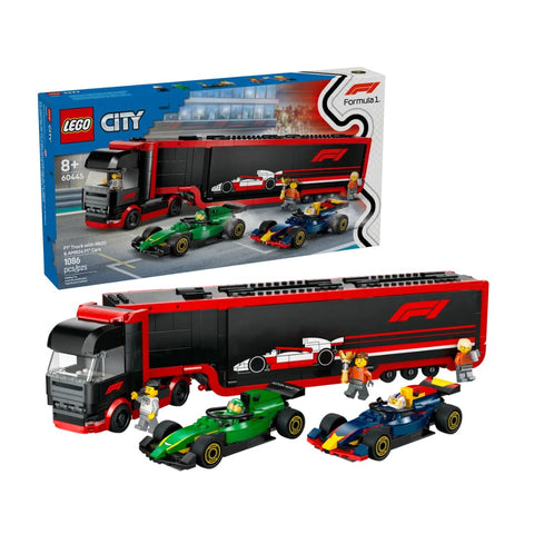60445 LEGO City - Transporteur F1 avec monoplace RB20 et AMR24 F1