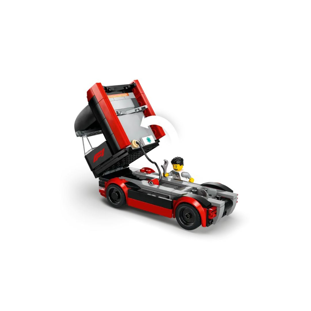 60445 LEGO City - Autotrasportatore F1 con monoposto RB20 e AMR24 F1