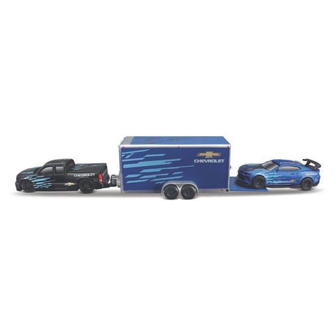 11404-1 Bburago Maisto - Team Hauler: 2 Chevrolet + rimorchio auto - 1:64