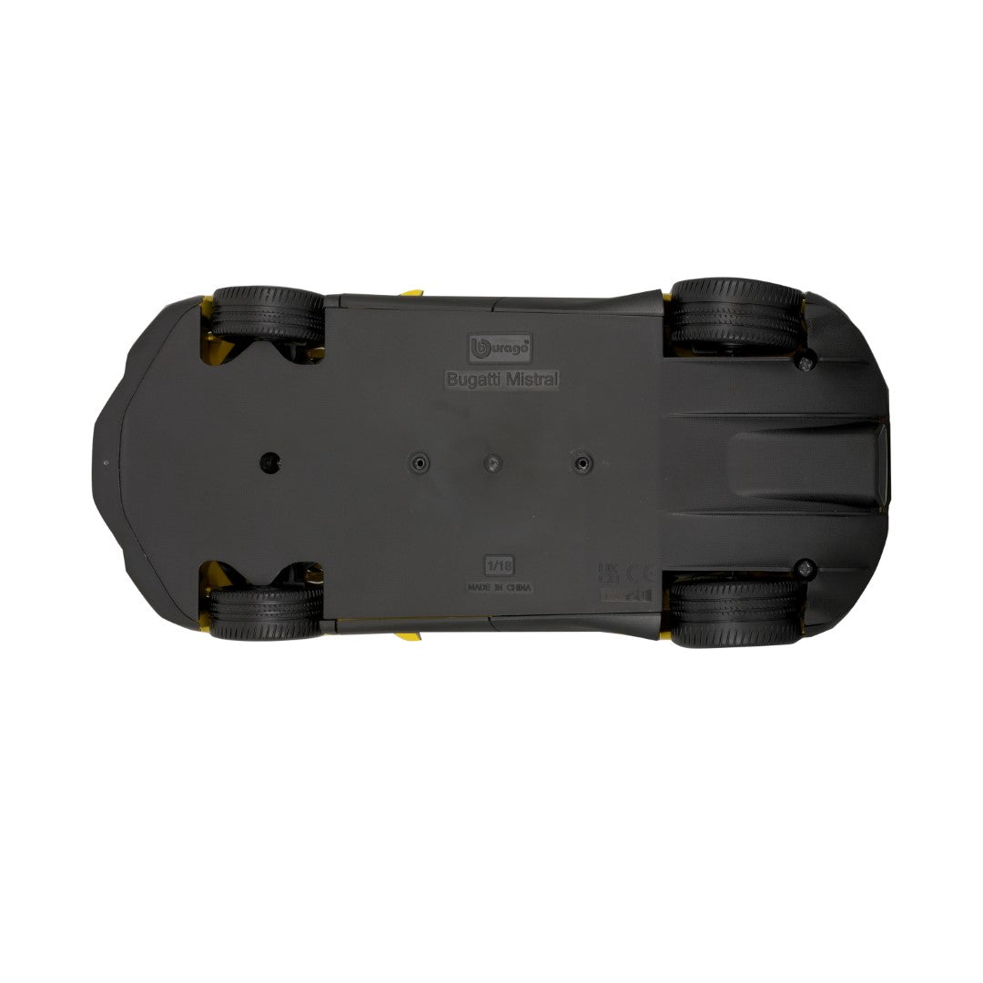 18-11051 Bburago - Bugatti Mistral, gialla - Scala 1:18