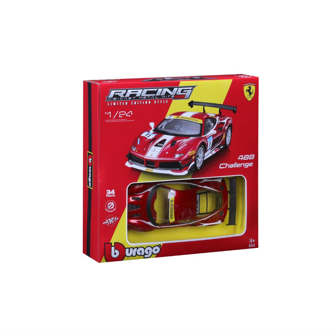 18-26582 Bburago Model Kit - Ferrari 488 Challenge (2017) - Scala 1:24