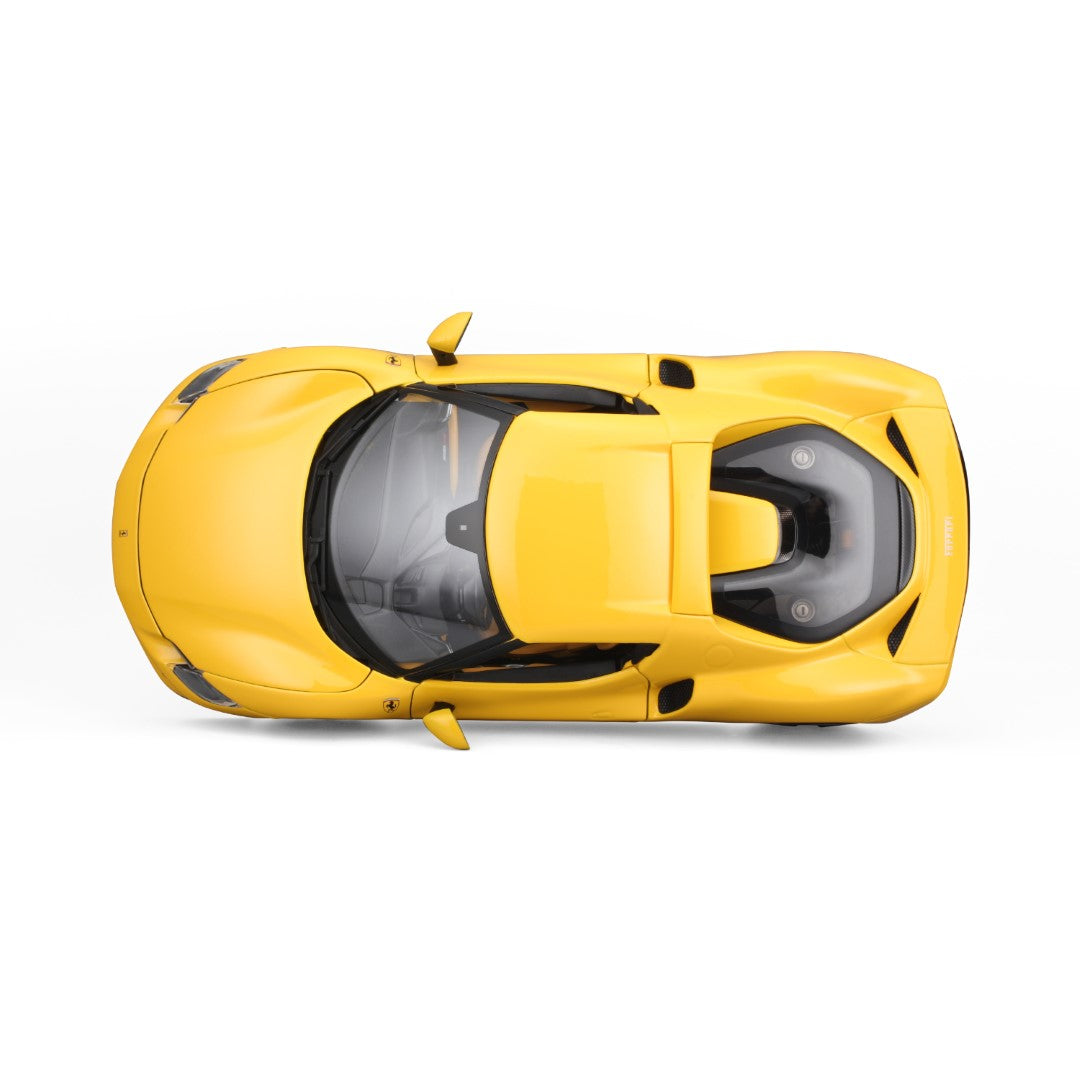 18-16018 Bburago Ferrari Race&Play - Ferrari 296 GTB, gialla - Scala 1:18