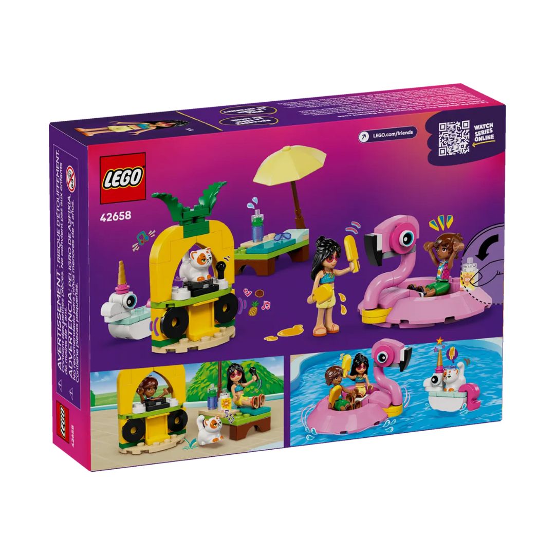 42658 LEGO Friends - Pool Party con unicorno e fenicottero