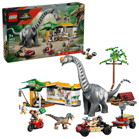 76973 LEGO Jurassic World Alla ricerca del Raptor e del Titanosauro