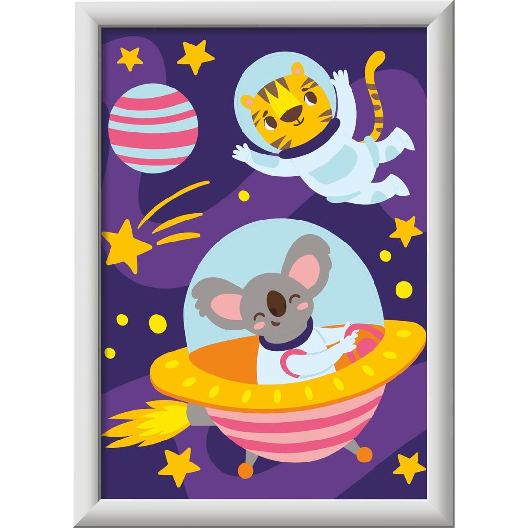 Ravensburger CreArt Serie E Volpe, Kit Di Pittura Con Numeri Per Bambini Da 7 Anni In Su, Colori Acrilici, Tela Con Cornice, Pennello, Tavolozza