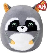 T39285 TY Squish a Boos Sneaky Sneaky il Procione 22 cm  Cuscino Peluche