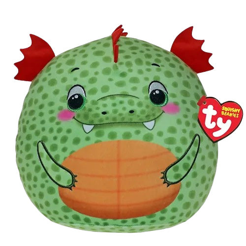 T39417 Ty - Squish a Boos  Griffin Draghetto Verde 22 cm Cuscino Peluche Morbido
