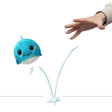 T83007 Ty - Beanie Bouncers Peluche Rimbalzante  Fins Squalo Azzurro Morbido