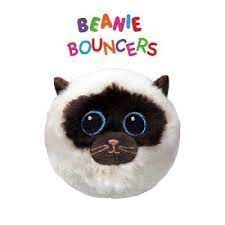 T83010 Ty - Beanie Bouncers Peluche Rimbalzante  Sammy Gatto Siamese Morbido