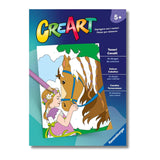 96001 Ravensburger: CreArt - Teneri cavalli - Libro da colorare