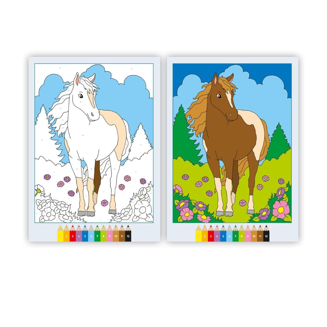 96001 Ravensburger: CreArt - Teneri cavalli - Libro da colorare