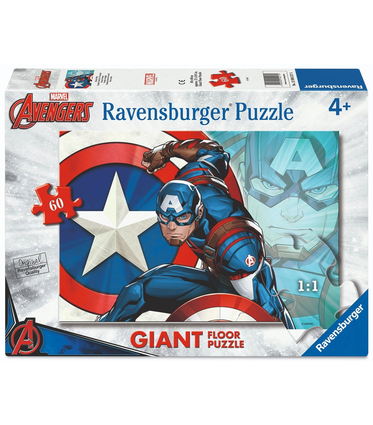 04217 Ravensburger - Captain America - Puzzle Giant Floor - 60 pezzi
