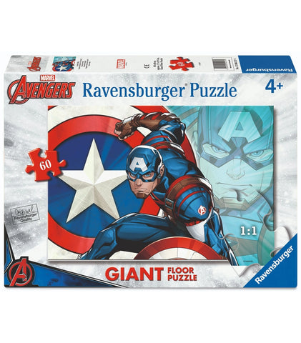 04217 Ravensburger - Captain America - Puzzle Giant Floor - 60 pezzi