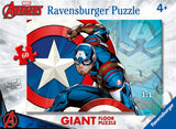 04217 Ravensburger - Captain America - Puzzle Giant Floor - 60 pezzi